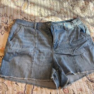 Maurices Light Blue Jean Shorts